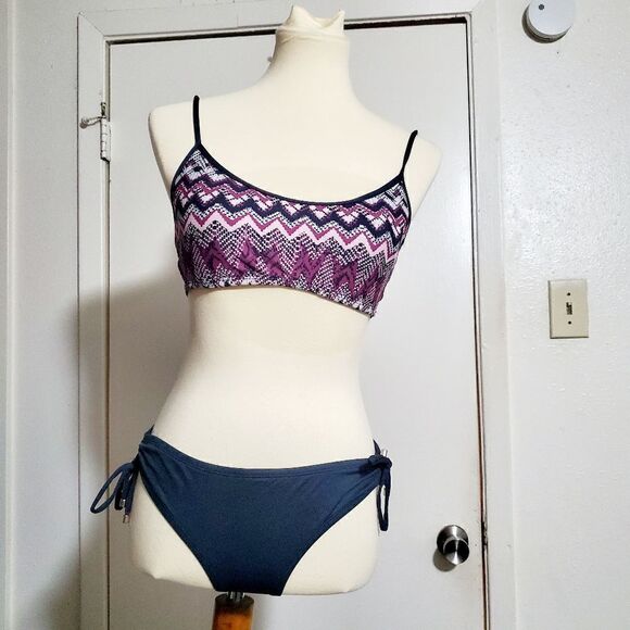 Mossimo Bikini Purple/ Gray Size M - Picture 12 of 16